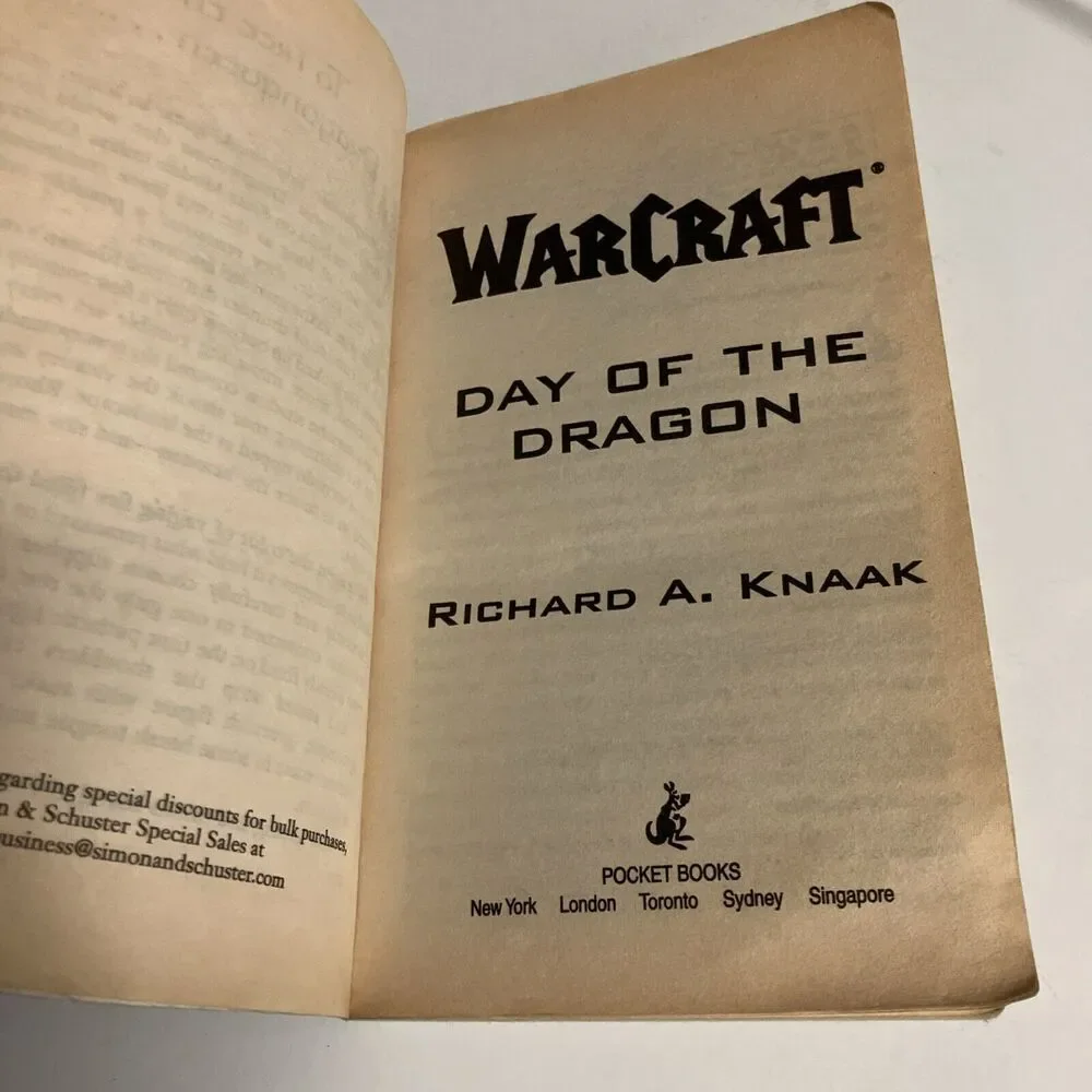 World of‎ Warcraft Day Of The Dragon And Lord of the Clans Paperback Lot of (2)